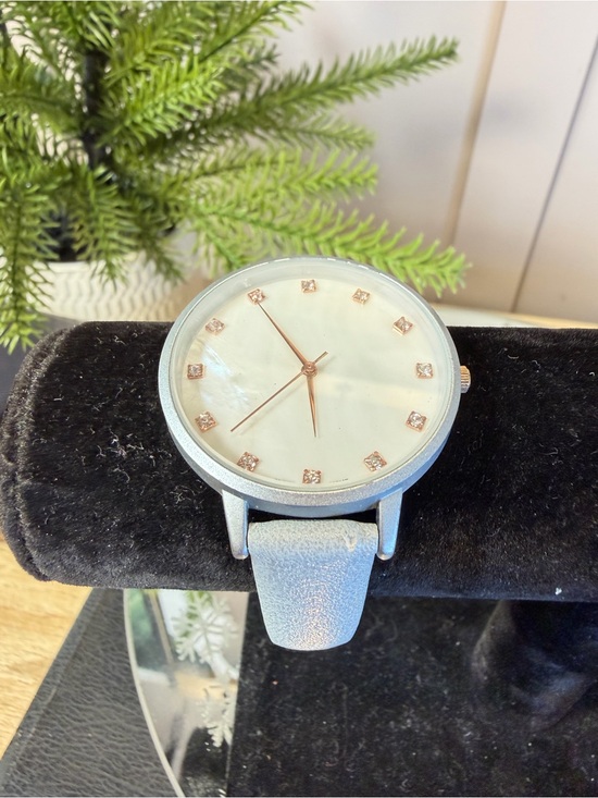 Other - QRTZ Watch Women's Casual Classic Stainless Steel Bronze Tone Blue Band